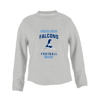 Liberty Falcons L Script Football #6 Women's Sweatshirt