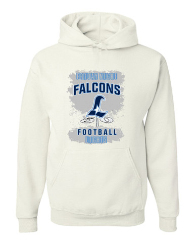 Liberty Falcons L Script Football #6 Men's Premium Hoodie