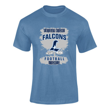 Liberty Falcons L Script Football #6 Men's Premium SS T-Shirt