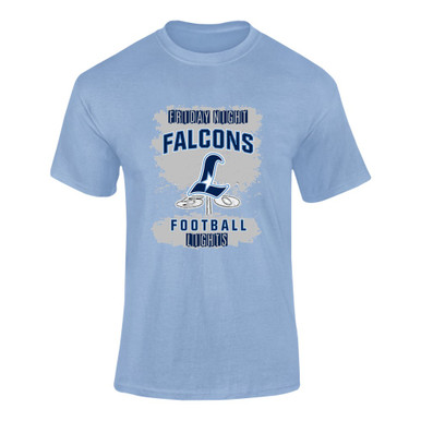 Liberty Falcons L Script Football #6 Men's SS T-Shirt