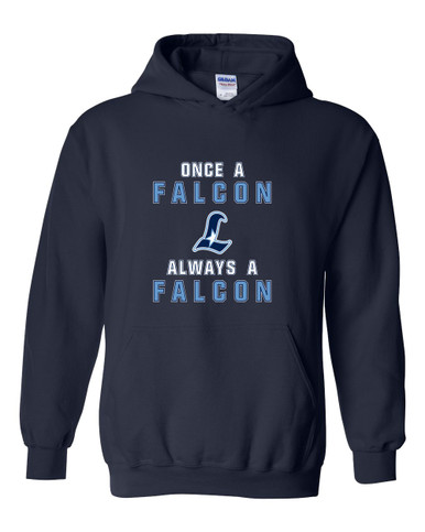 Liberty Falcons L Script Once A Men's Hoodie