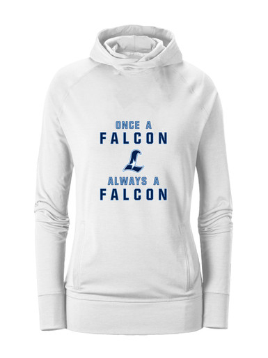 Liberty Falcons L Script Once A Women's Hoodie
