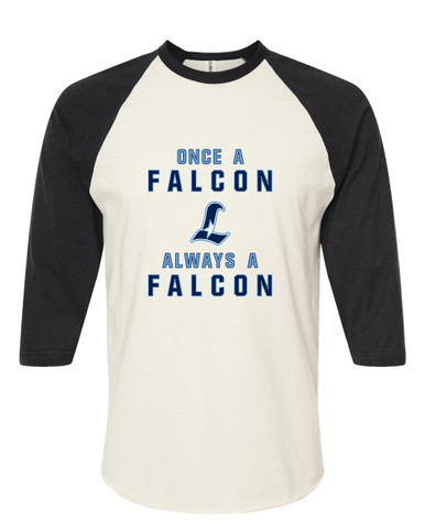Liberty Falcons L Script Once A Women's Baseball T-Shirt