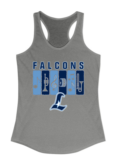 Liberty Falcons L Script Band # 2 Women's Tank Top