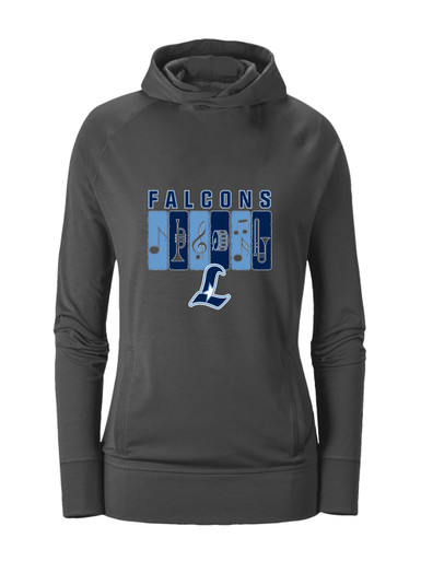 Liberty Falcons L Script Band # 2 Women's Hoodie