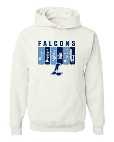 Liberty Falcons L Script Band # 2 Men's Premium Hoodie