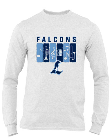 Liberty Falcons L Script Band # 2 Men's Premium LS T-Shirt