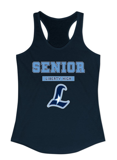 Liberty Falcons L Script Senior #2 Women's Tank Top