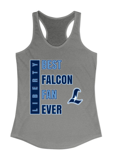 Liberty Falcons L Script Best Falcon Fan Women's Tank Top