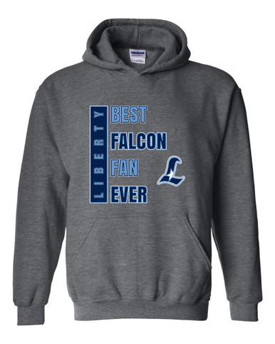 Liberty Falcons L Script Best Falcon Fan Men's Hoodie