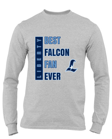 Liberty Falcons L Script Best Falcon Fan Men's Premium LS T-Shirt