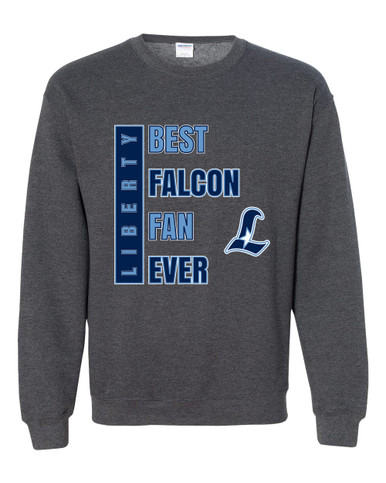 Liberty Falcons L Script Best Falcon Fan Men's Sweatshirt