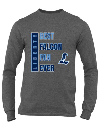Liberty Falcons L Script Best Falcon Fan Men's LS T-Shirt