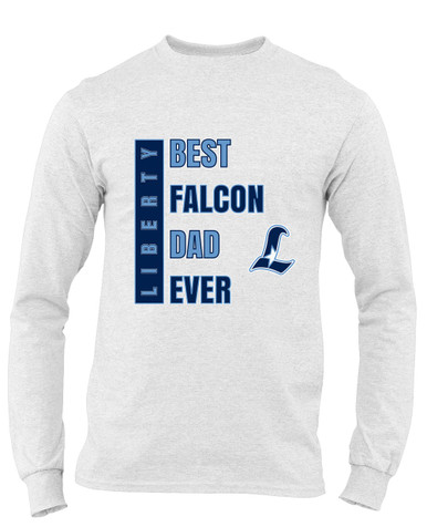 Liberty Falcons L Script Best Falcon Dad Men's Premium LS T-Shirt
