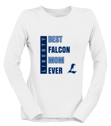 Liberty Falcons L Script Best Falcon Mom Women's Premium LS T-Shirt