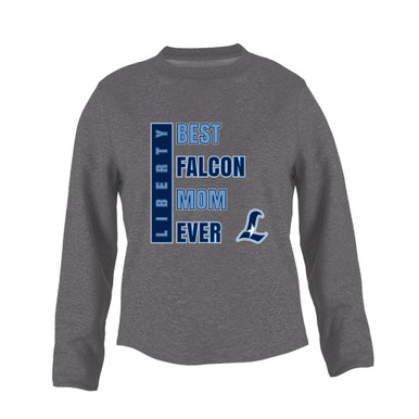 Liberty Falcons L Script Best Falcon Mom Women's Sweatshirt