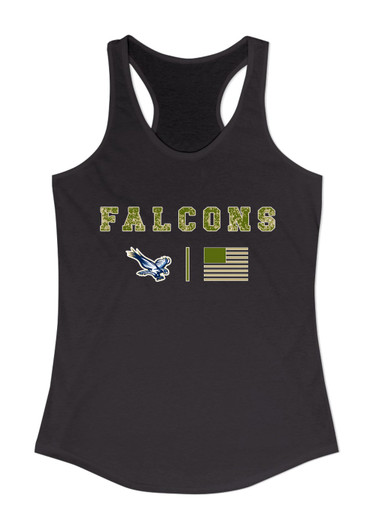 Liberty Falcons Camo Flag Women's Tank Top