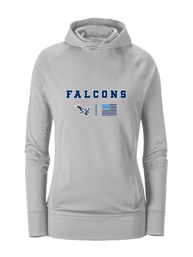 Liberty Falcons Team Colors Flag Women's Hoodie