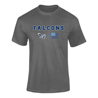 Liberty Falcons Team Colors Flag Men's SS T-Shirt