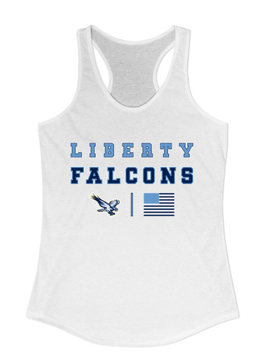 Liberty Falcons Spirit Flag Women's Tank Top