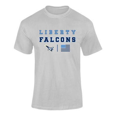 Liberty Falcons Spirit Flag Men's Premium SS T-Shirt