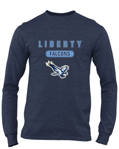 Liberty Falcons Mascot #3 Men's LS T-Shirt