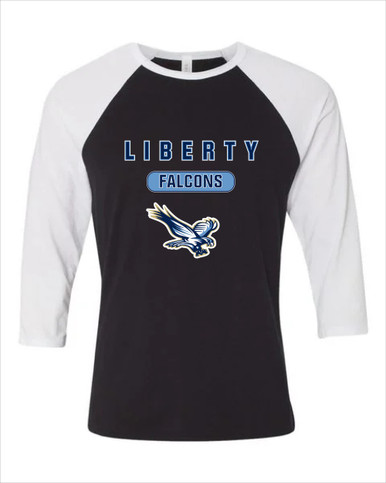 Liberty Falcons Mascot #3 Men's Baseball T-Shirt