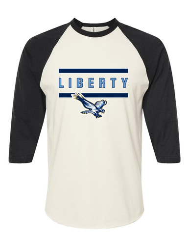 Liberty Falcons Mascot #4 Women's Baseball T-Shirt