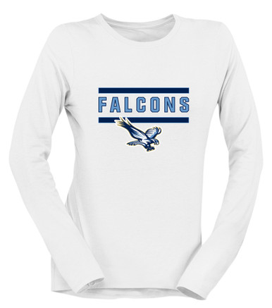 Liberty Falcons Mascot #5 Women's LS T-Shirt