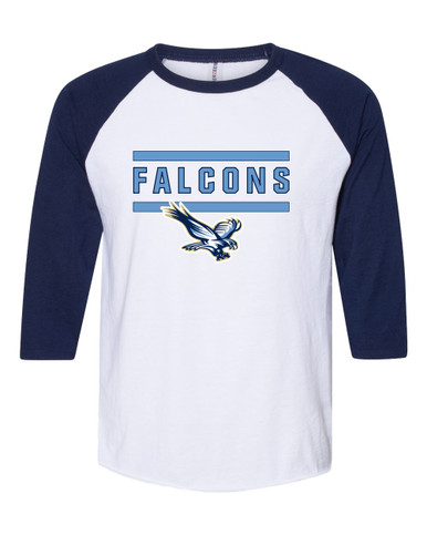 Liberty Falcons Mascot #5 Women's Baseball T-Shirt