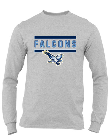 Liberty Falcons Mascot #5 Men's LS T-Shirt