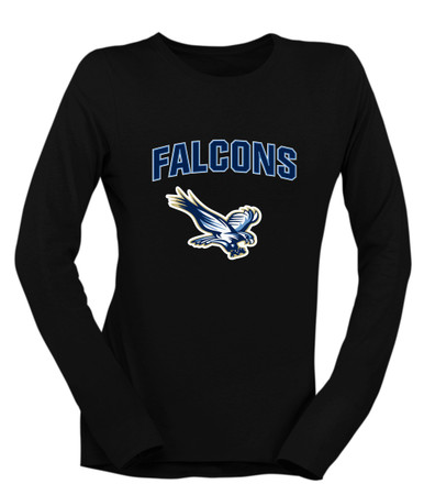 Liberty Falcons Mascot #6 Women's Premium LS T-Shirt
