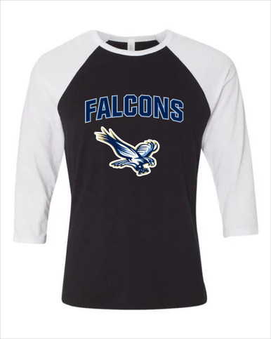 Liberty Falcons Mascot #6 Women's Baseball T-Shirt