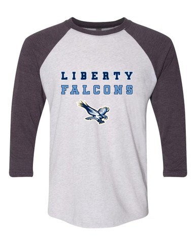 Liberty Falcons Spirit Women's Baseball T-Shirt