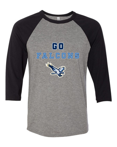 Liberty Falcons Go Team Women's Baseball T-Shirt