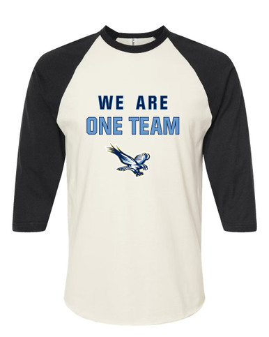Liberty Falcons We Are One Team Women's Baseball T-Shirt