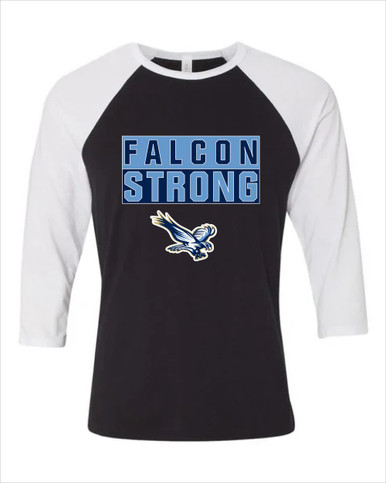 Liberty Falcons Strong #1 Women's Baseball T-Shirt