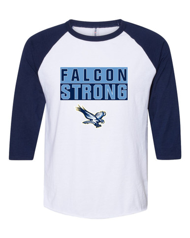 Liberty Falcons Strong #1 Men's Baseball T-Shirt
