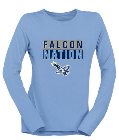 Liberty Falcons Nation #1 Women's LS T-Shirt