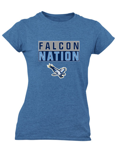Liberty Falcons Nation #1 Women's Premium SS T-Shirt