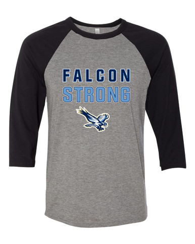 Liberty Falcons Strong #2 Women's Baseball T-Shirt