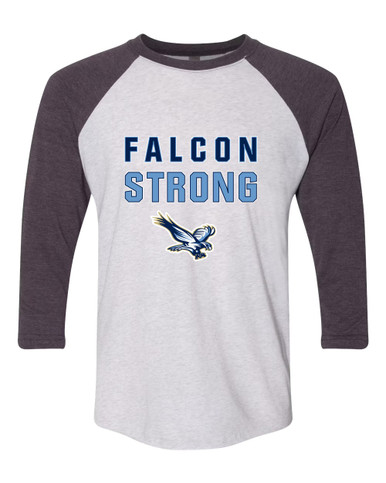 Liberty Falcons Strong #2 Men's Baseball T-Shirt