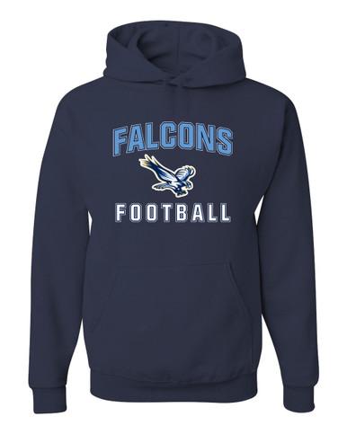 Liberty Falcons Football #1 Men's Premium Hoodie