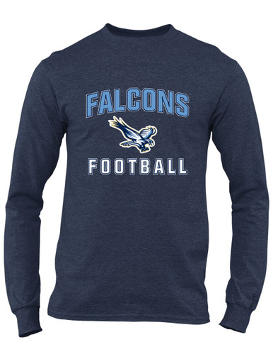 Liberty Falcons Football #1 Men's Premium LS T-Shirt