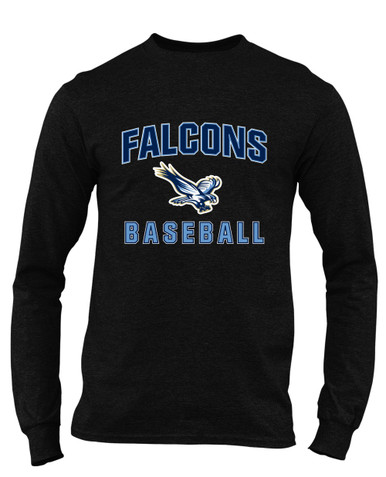 Liberty Falcons Baseball #1 Men's Premium LS T-Shirt