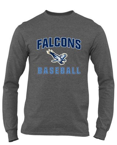 Liberty Falcons Baseball #1 Men's LS T-Shirt