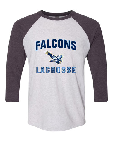 Liberty Falcons Lacrosse Men's Baseball T-Shirt