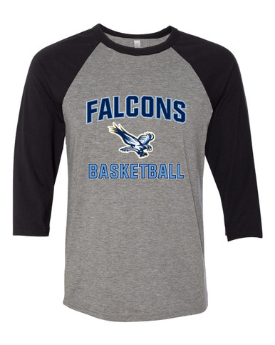 Liberty Falcons Basketball #1 Men's Baseball T-Shirt