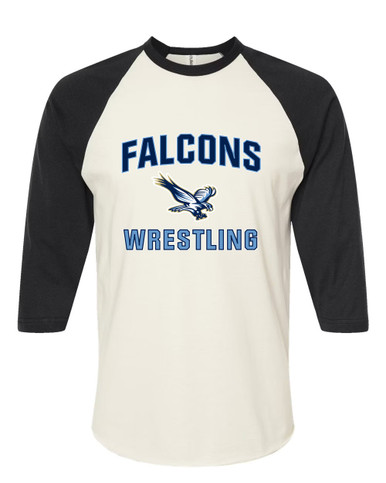 Liberty Falcons Wrestling Men's Baseball T-Shirt