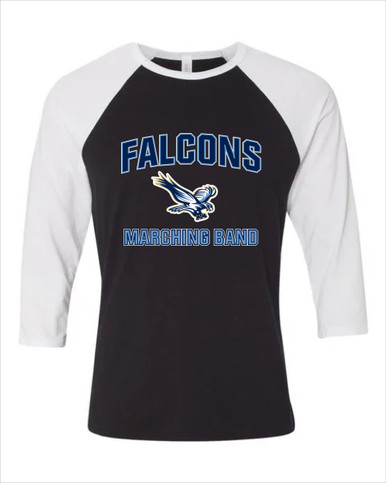 Liberty Falcons Marching Band Men's Baseball T-Shirt